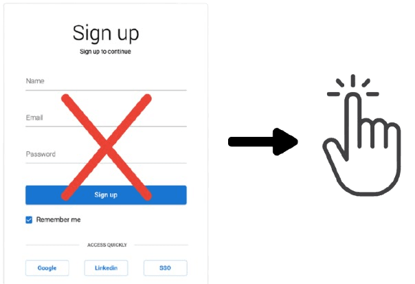 Step Signup preview}